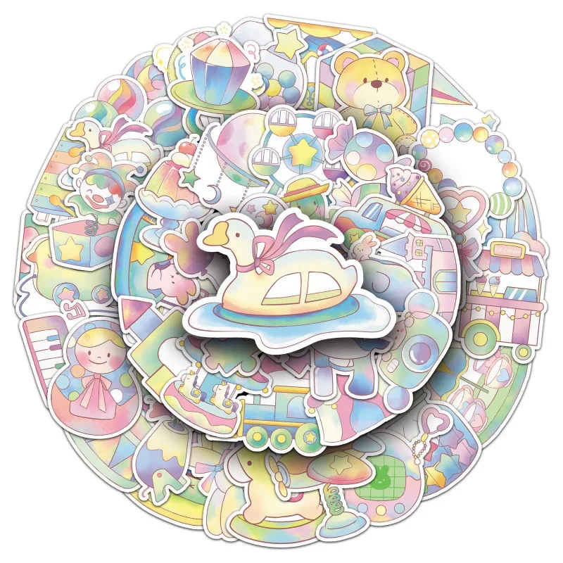 50枚入り 漫画風 個性的 子供っぽい クリエイティブ グラフィティ デコレーション ステッカー