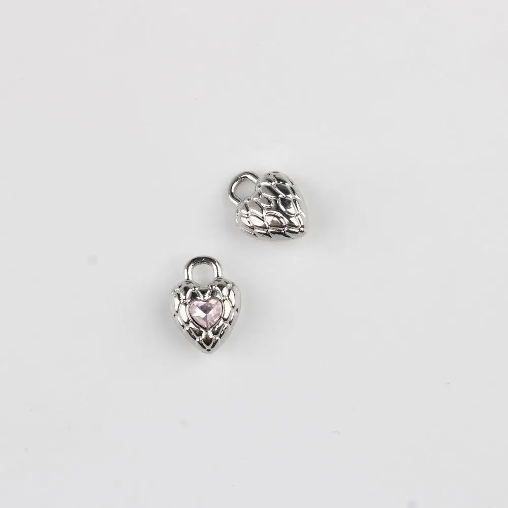 40pcs Diy Silvery Golden Color Pendant Charms Vintage Love Ehart Necklace Earrings Pendants Diy Jewelry Making Findings
