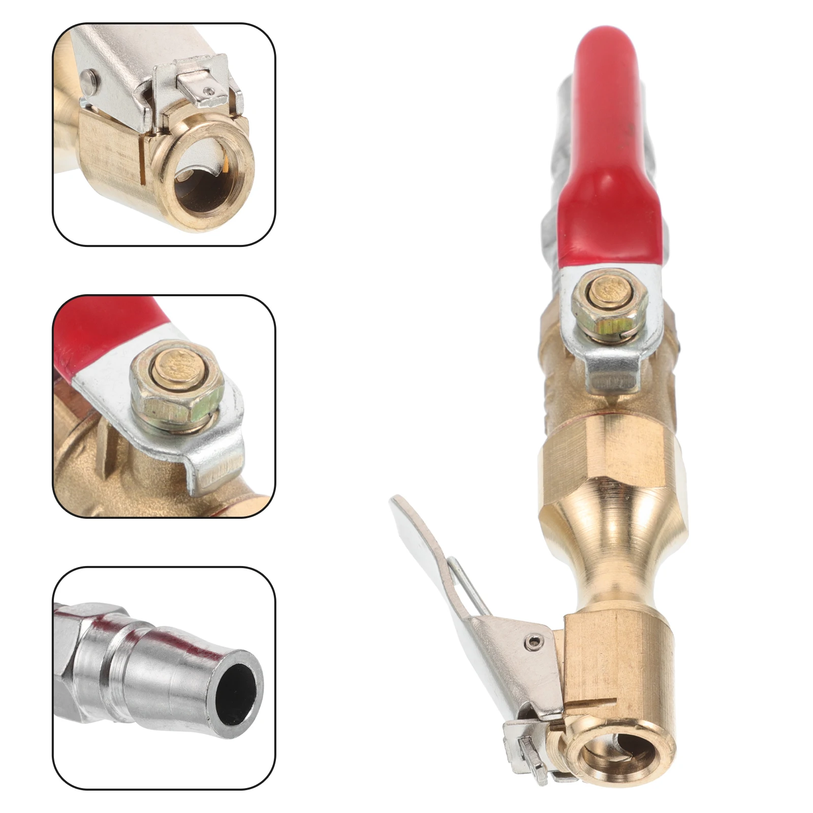 

Multi-Use Metal Tire Chuck Quick Connect Locking Air Chuck Car Tire Inflator Nozzle Farm Vehicle Rapid Inflation For Air