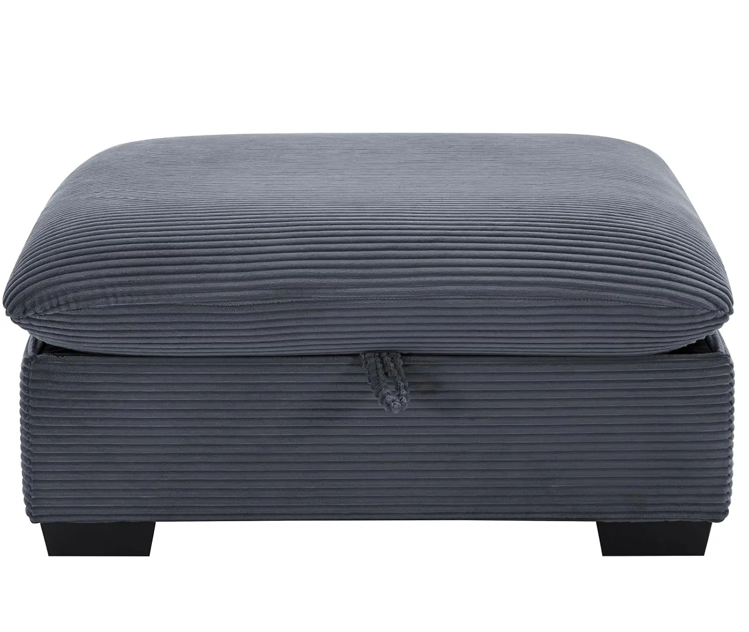 Corduroy Ottoman with Storage 35.8