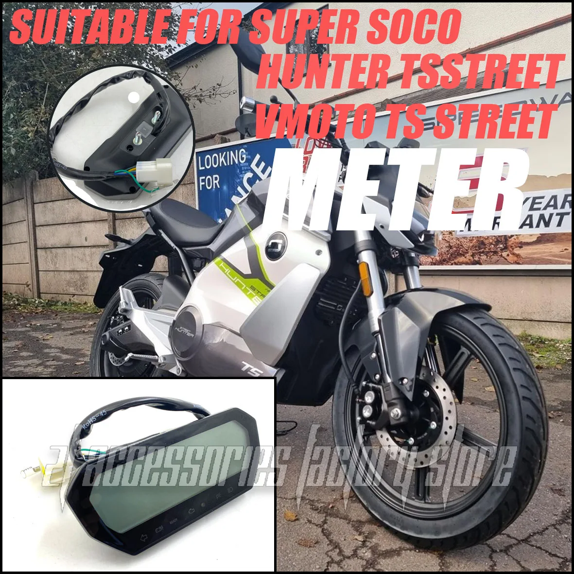 

Совершенно новый оригинальный дисплей для мотоцикла, дисплей одометра, подходящий для Chaosuoko VMOTO TS Street Hunter TsStreet