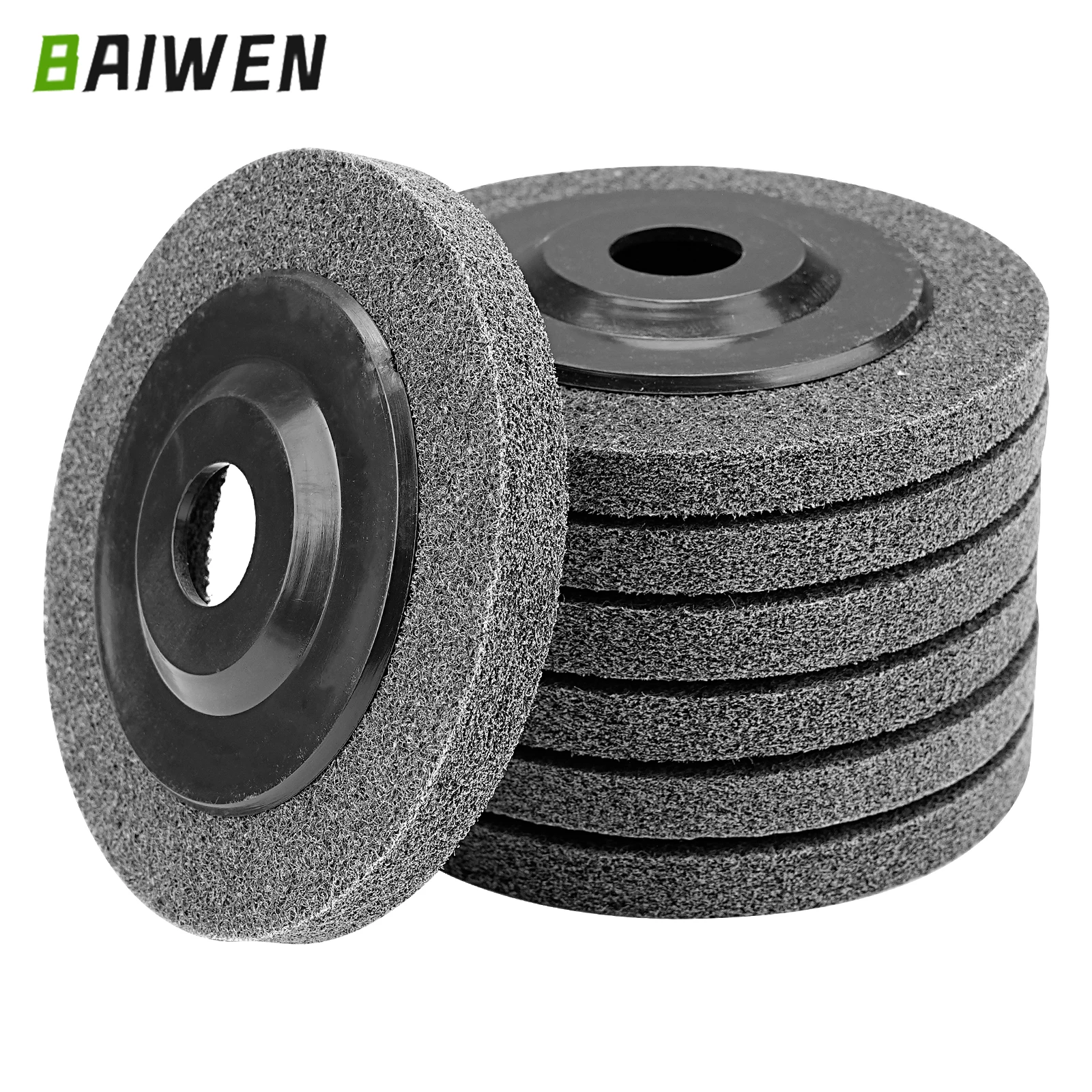 125mm Nylon Fiber Polishing Wheel Non Woven Abrasive Disc Grinding Polishing Wheel for Metal