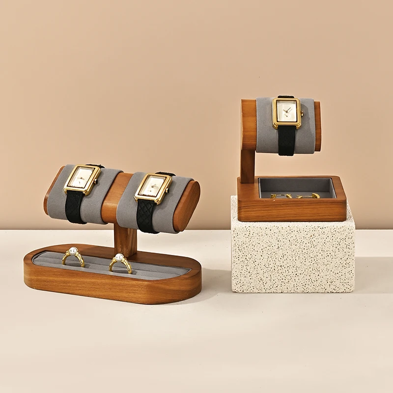 New HighEnd Wood Watch Bracelet Bangle Display Holder Stand Rack Retail Shop Showcase Brazalete JewelryRack Wholesale Photo-Prop