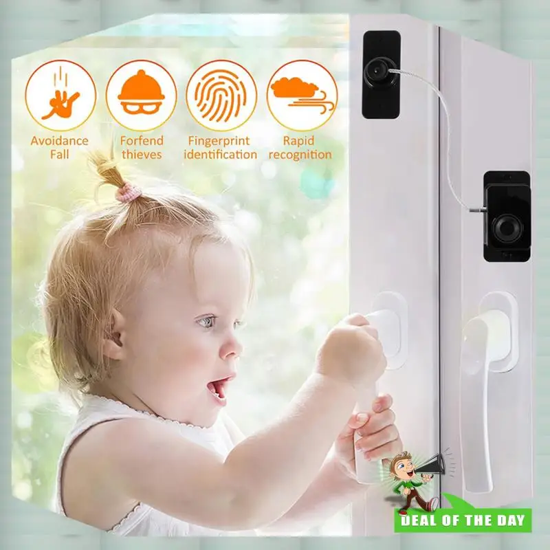 

24-Hour Delivery 2X Fingerprint Fridge Lock, Refrigerator Safety Lock, Intelligent Cabinet Lock For Drawers, Dishwasher
