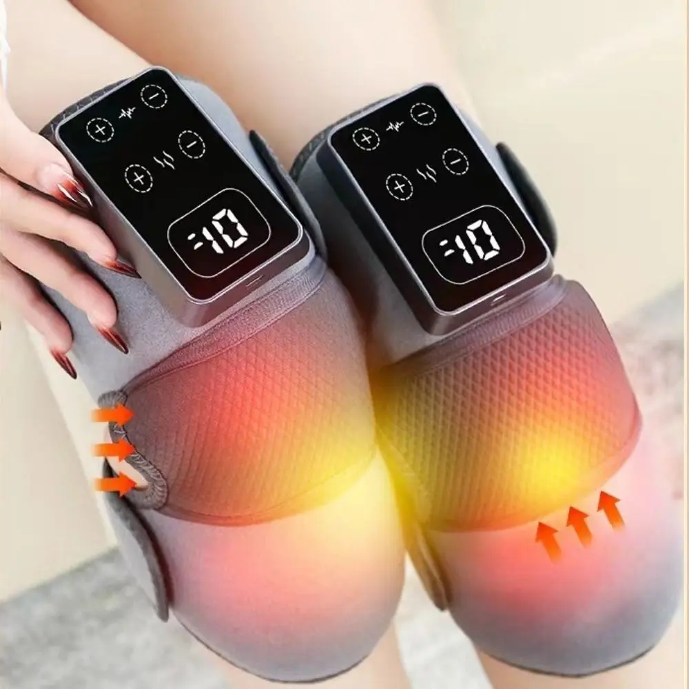 

3 in 1 Electric Knee Massager Rechargeable Breathable Heating Vibration Massager Adjustable Temperature Knee Elbow Brace