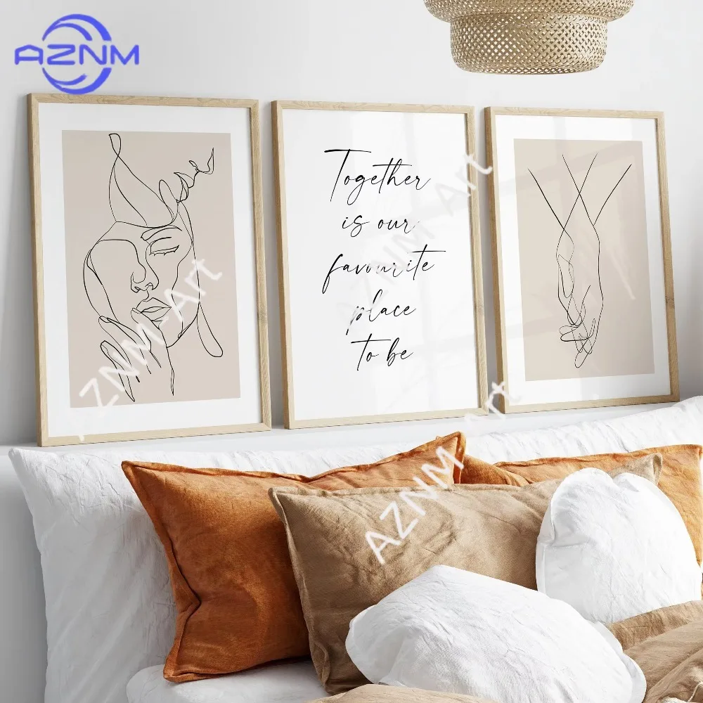 1 Stück/3 Stück zusammen sind unsere Lieblings-Wohltatort, Schlafzimmer-Wandbild über dem Bett, Dekoration, Textkunst, Geschenk-Poster