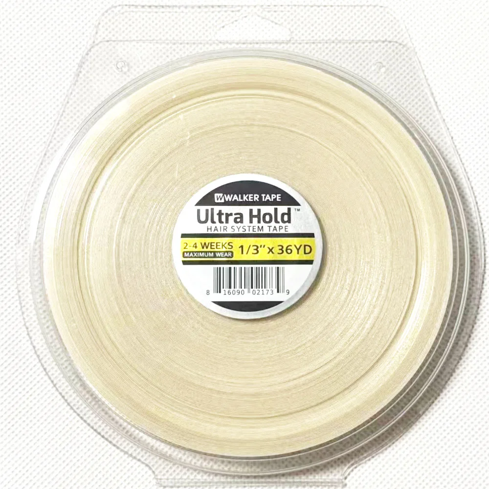 

0,8 см, 36 ярдов, ультрафиксирующая лента Walker, двухсторонняя клейкая лента для системы волос для парика, наращивание волос