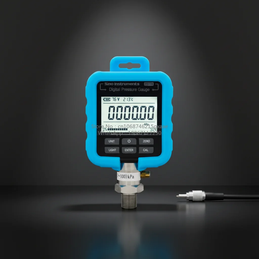Digital Pressure Gauges and Calibrator for Calibration Testing Instruments with 2500 bar Range and 0.025% Accuracy