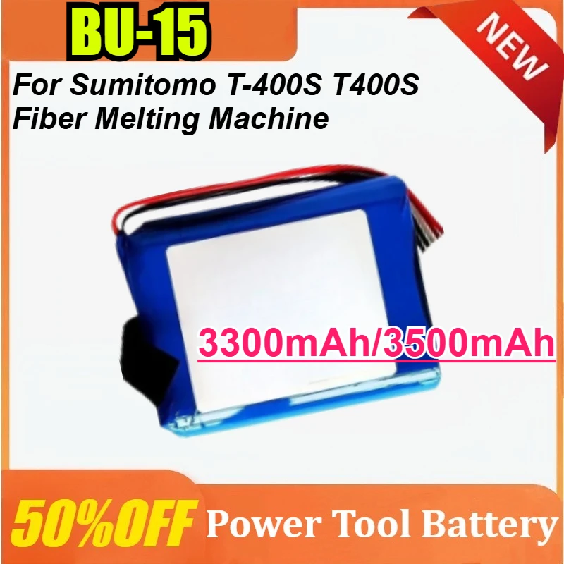 

BU-15 10.8V 3300/3500mAh Rechargeable Battery for Sumitomo T-400S T400S High Qualty Battery for Fiber Melting Machine Battery