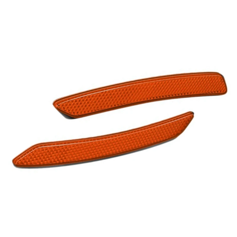 2pcs Car Eyebrow Stickers Car Side Marker Sticker Auto Reflector Stickers Reflective Trim Decal Reflective Tape Strips