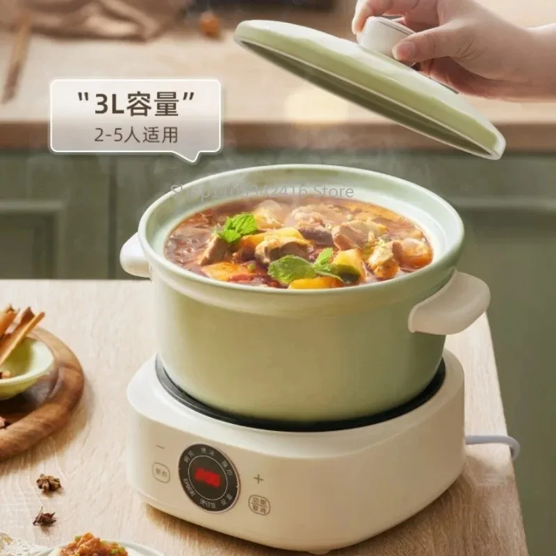 220V Fully Automatic Electric Stewpot 3L, Split Design Casserole for Soup, Porridge & Stew – Healthy All-in-One Kitchen Tool