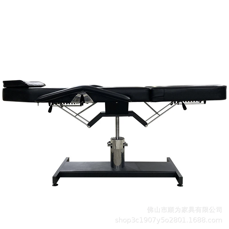 Massage Table & Bed,Beauty Salon Furniture,Manual Multifunctional Adjustable Lift Hydraulic Rotating Micro-Surgery Eyelash Bed, 