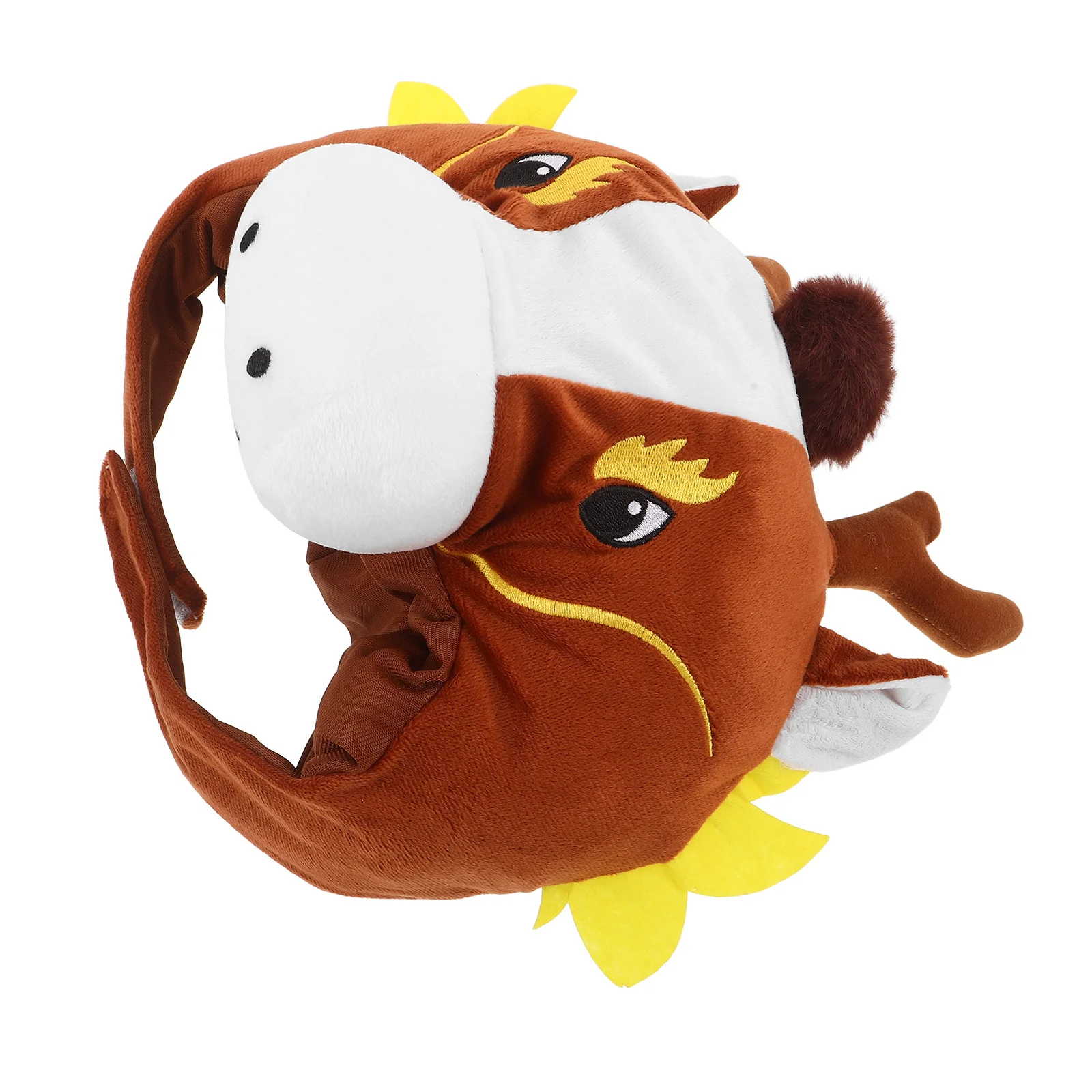 Horse Head Hat 2026 Chinese New Year Zodiac Animal Cap Cosplay Party Photo Booth Prop For Masquerade Birthday Event