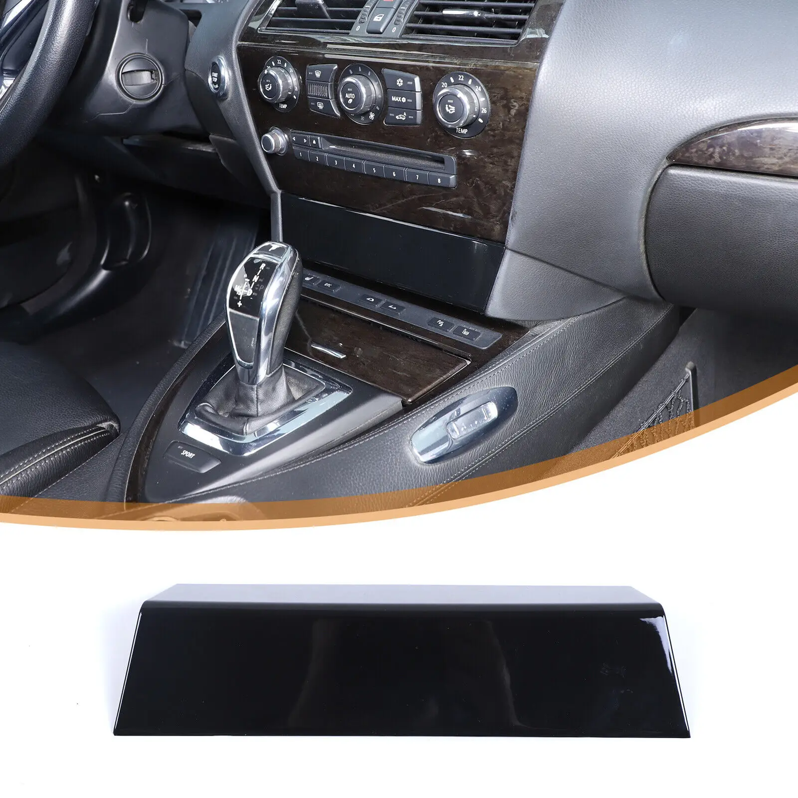 

ABS Car Center Console Air Conditioning Adjustment Button Below Panel Trim For BMW 6 Series E63 E64 2004-2009 Car Accessories