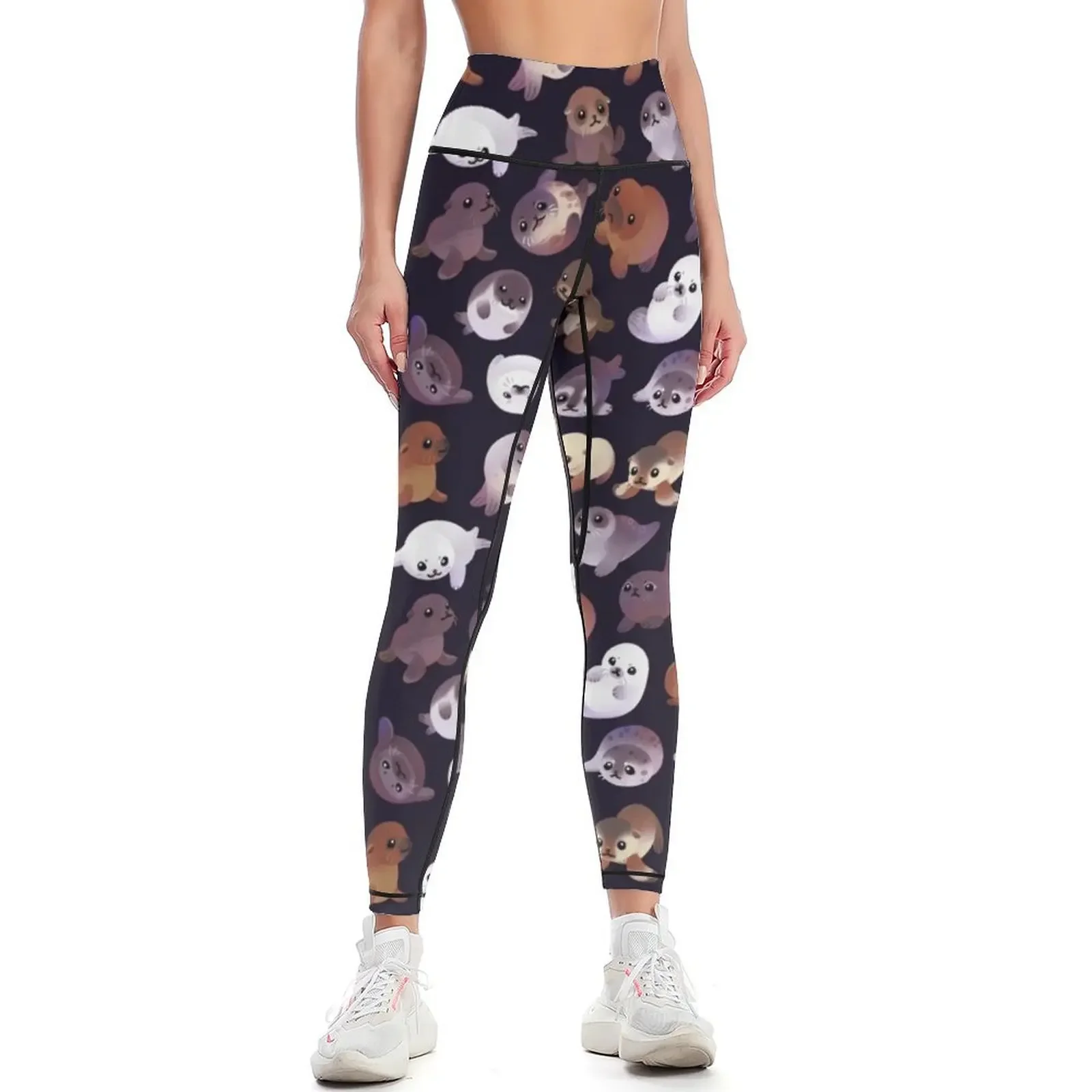 

Seal pup - dark Leggings Sportswear woman gym sport pants gym womans Women's sports Womens Leggings