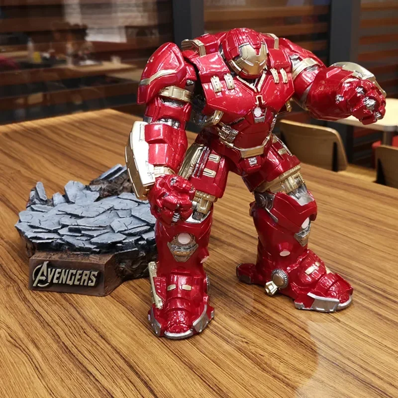 Marvel Avengers 4 Iron Man Action Figures Anti-hulk Armor Mk44 Home Decoration Marvel Peripheral Model Resin Statue Toys