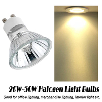 10X Halogen Spotlight Bulb Gu10 Mr16 Mr11 Gu4 30°/beam Angle Warm White 2800k Dimmable Spotlights Glass Shell 20w 35w 50w Ac220v