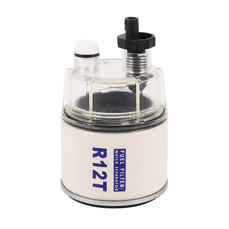 NEW-R12T Fuel Filter/Water Separator 120AT NPT ZG1/4-19 Automotive Replacement Filter And Nylon Collection Bowl Replacement Elem