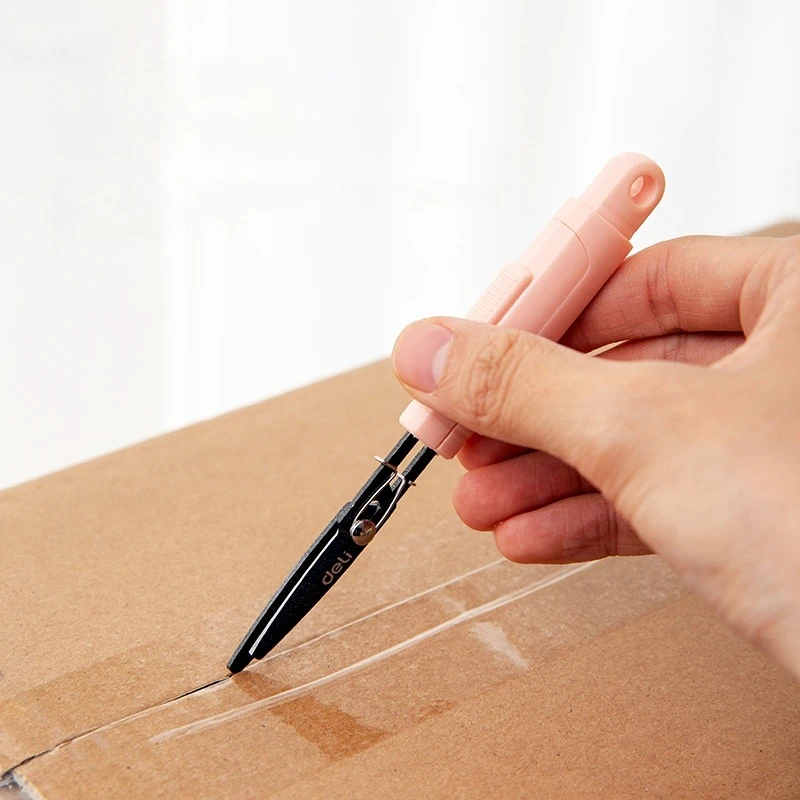 Nette faltbare Schere tragbare Anti-Stick für Kinder Aldult handgemachte Unboxing Papier Schneiden Mini Utility Messer Büro Schreibwaren