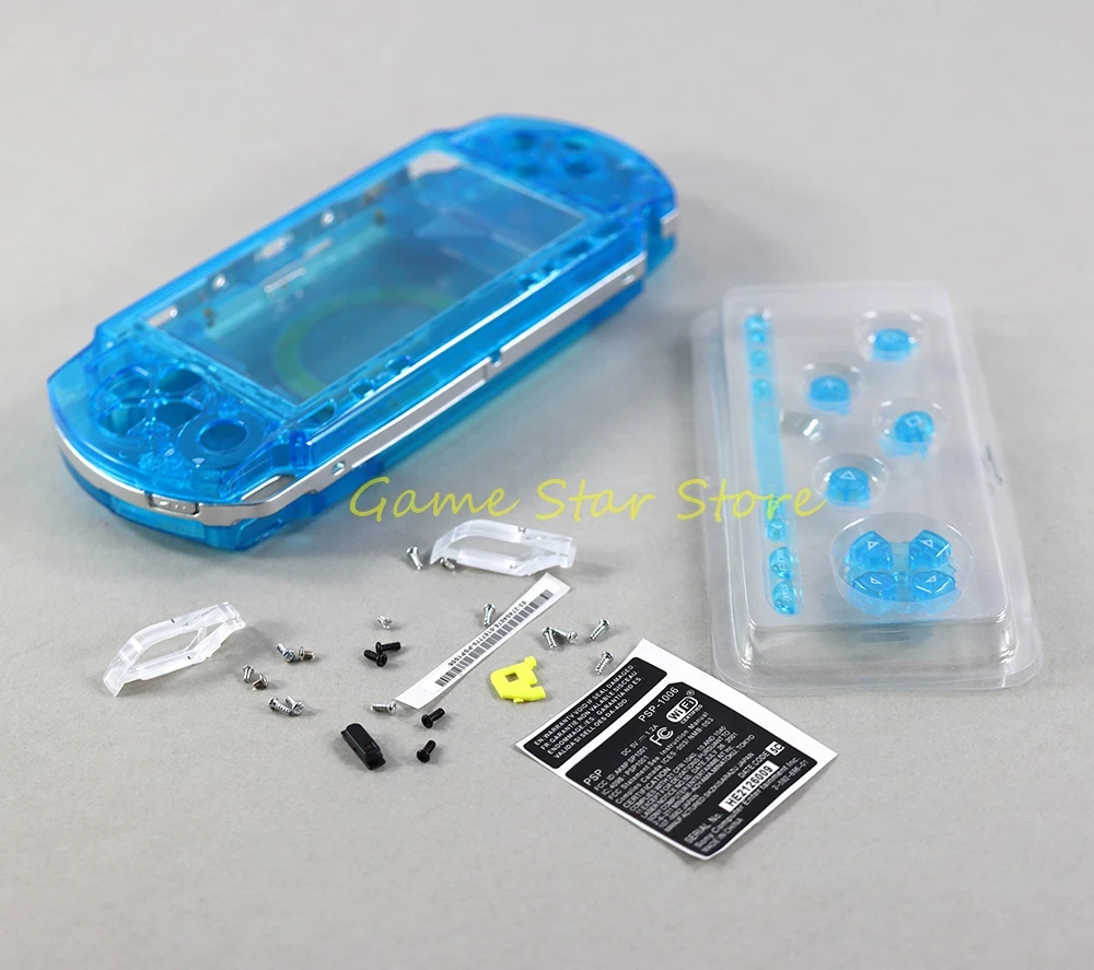 مجموعة كاملة حافظة سكنية ، غطاء صدفة بأزرار ، استبدال لـ PSP ، مجموعة واحدة