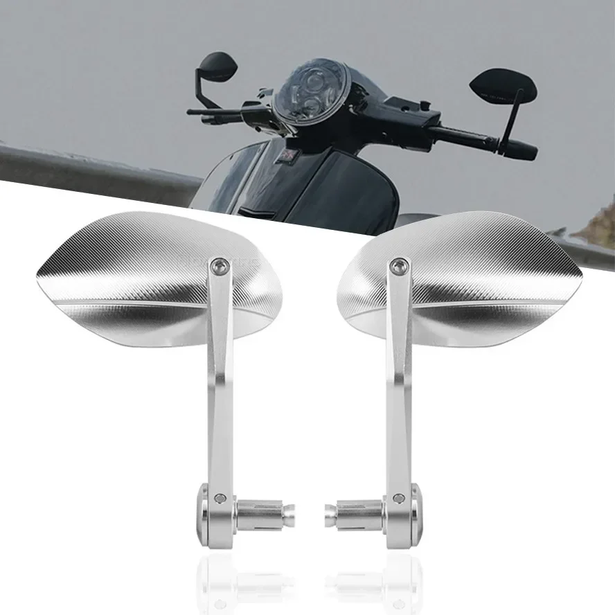 

For Vespa Sprint 150 S150 GTS300 GTV RA Motorcycle Handlebar Mirrors Universal Rear View Mirror Blue Anti-glare E-Bike Scooter