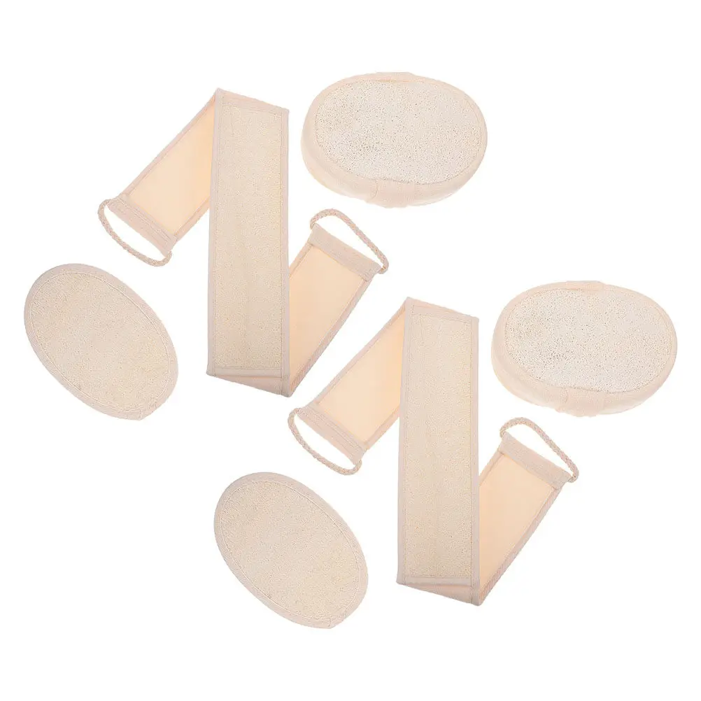 

2 set Loofah Bath Scrubber Set Exfoliating Shower Towel Durable Body Cleaning Tool Skin Friendly Reusable Bathing Sponge Back
