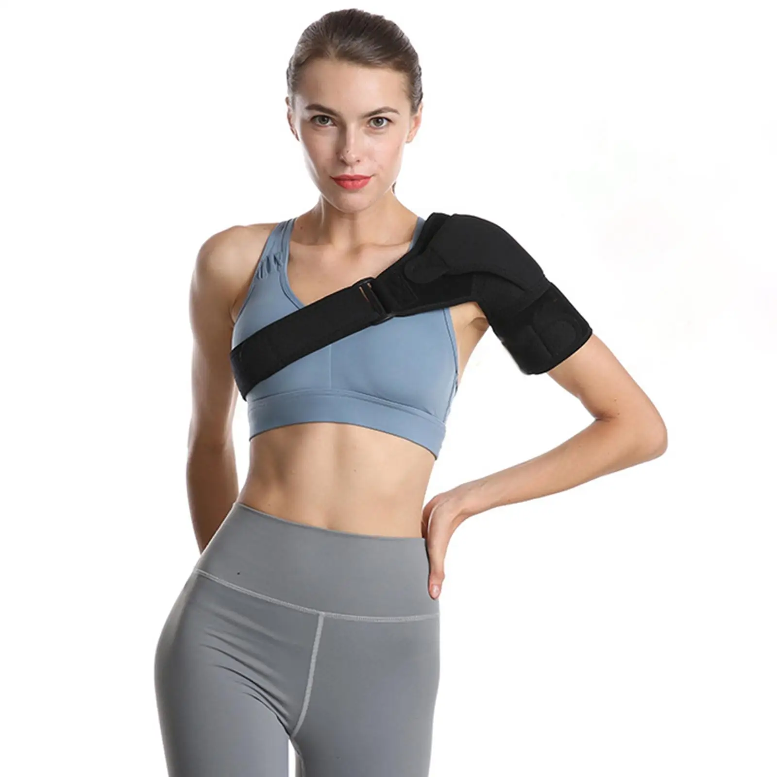 Shoulder Bre Rotator Cuff Pain Relief Support Adjustable Belt Sleeve