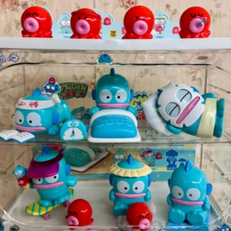 정품 MINISO 블라인드 박스 Hangyodon 하프 피쉬 맨 로맨틱 데일리 시리즈 Sanrio 인형 분리형 모델 어린이 장난감 생일 선물