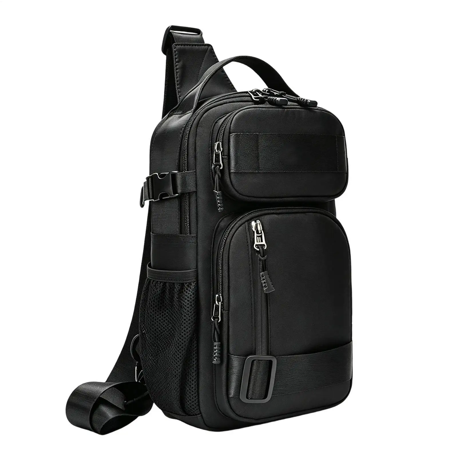 Men Chest Bag Oxford Cloth Casual Lightweight Multi-Pocket Over The Shoulder Bags For Commuter Cycling Gym Sports Hiking Fishing