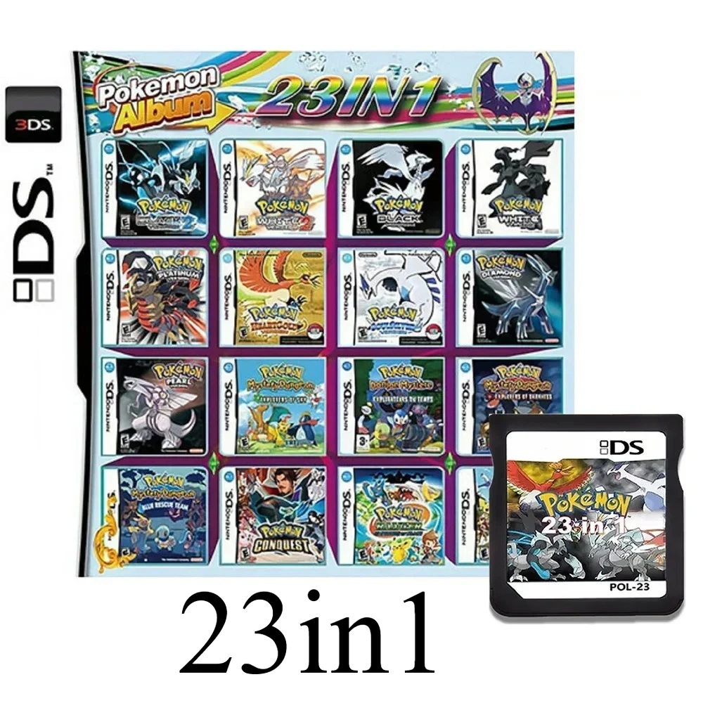 populaire VS 4300 in 1 compilatie Pokemon GameCards DS NDS 3DS 3DS NDSL Game Cartridge Card Video Game Handheld Player (R4 Card)