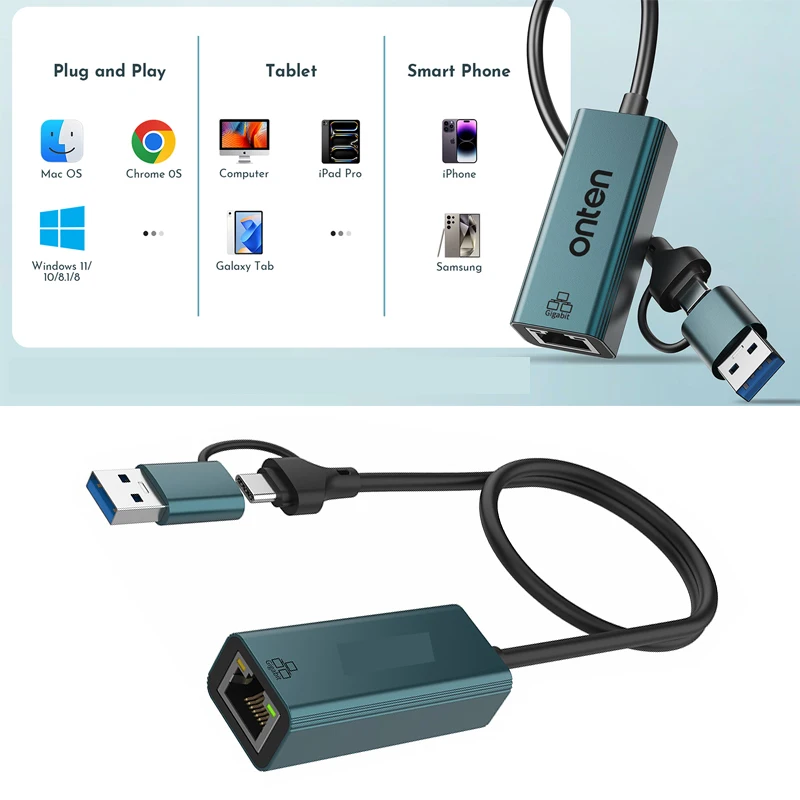 Usb Hub RJ-45 Lan A…