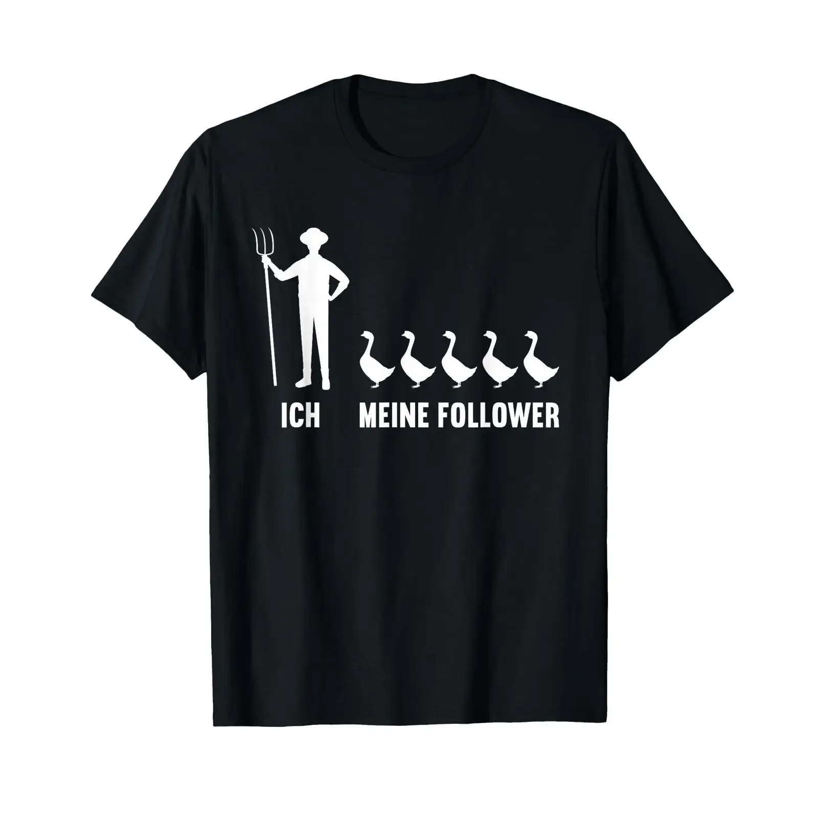 Me and my followers for men farmer goose geese t shirt vintage Washed Slightly Stylish Breathable Versatile graphic Unisex