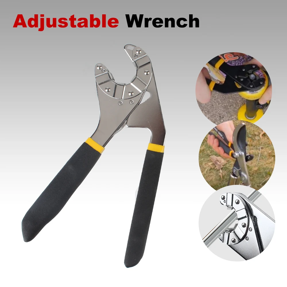 6/8 Inch Universal Multifunctional Adjustable Wrench Spanner External Hexagon Manual Tool Torque Spanner Repair Removal Tool