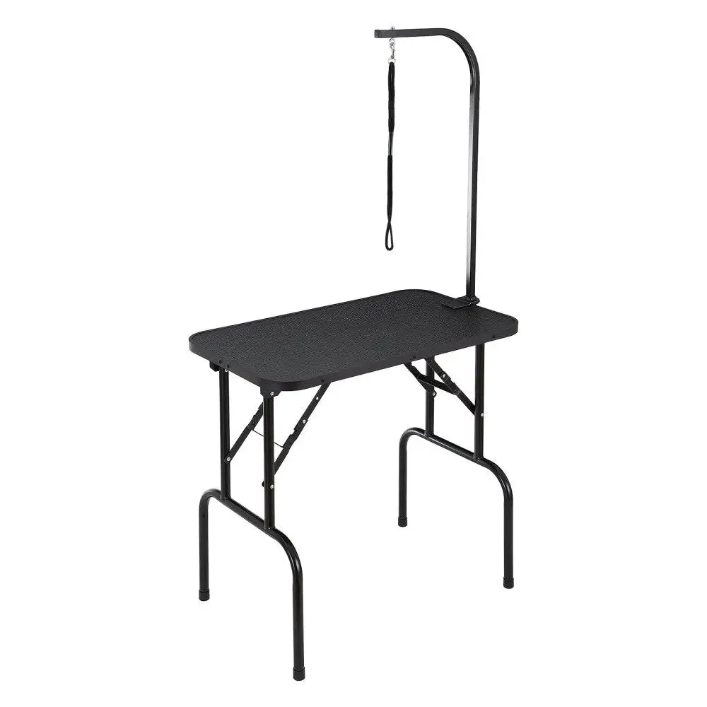 

32x18 Foldable Pet Grooming Table Arm for medium Small Dog with No Sit Haunch Holder Grooming Loop 220lbs Capacity