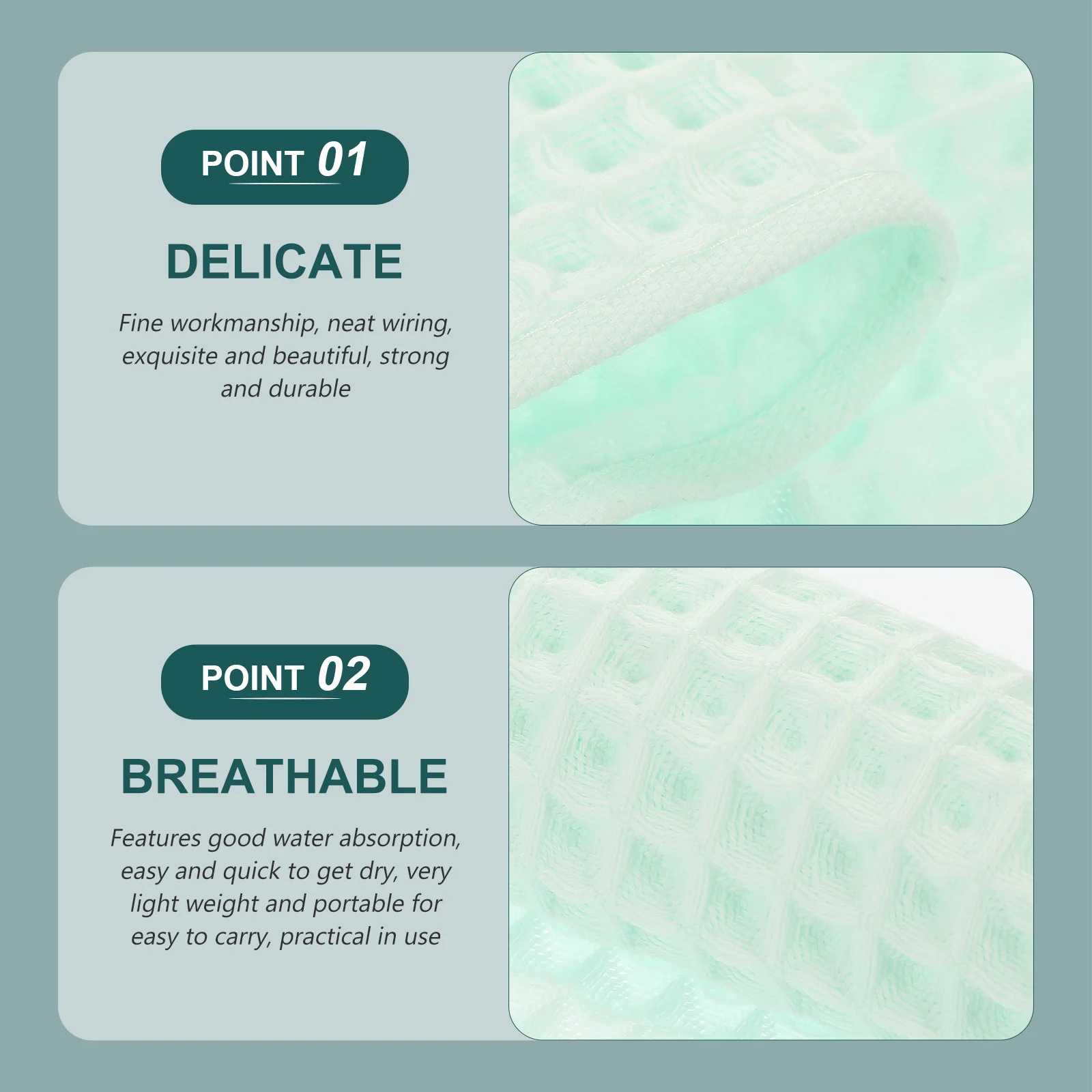 

3Pcs Cotton Waffle Towel Set Multi-Use for Daily Quick Dry Lint Free Bath Face Towels for Bathroom Dorm Room Essentials