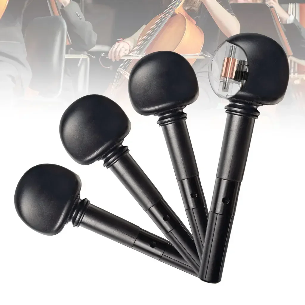 4PCS 4/4 Acoustic Cellos Scrolled Head Cellos Geared Pegs Finetune High Quality For Electric Or Acoustic Cellos