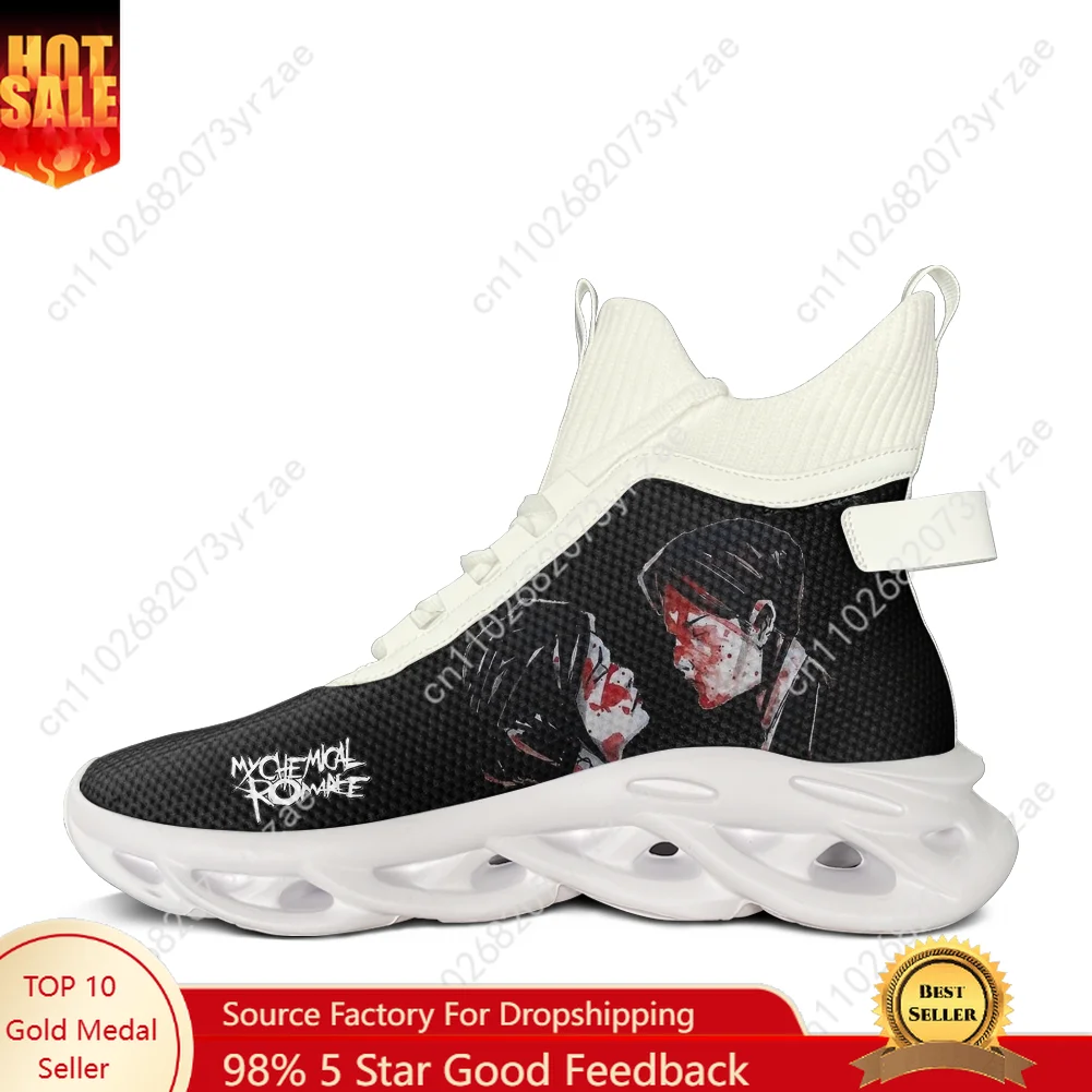 

My Chemical Romance High Top Flats Sneakers Mens Womens Teenager Sneaker High Quality Personalized Casual Shoes Customize Shoes