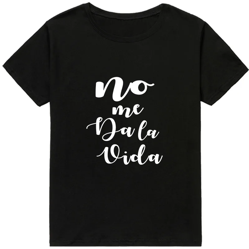 Lettera non mi dà vita stampa t-Shirt da donna Casual Basics O-collar camicia bianca t-Shirt da donna a maniche corte, Drop Ship