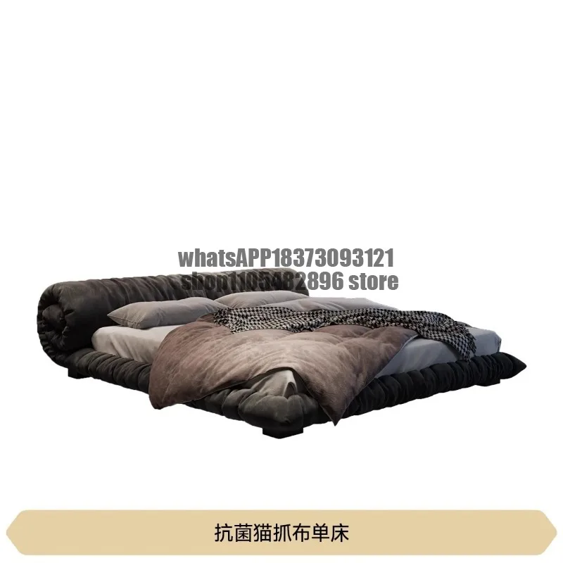 king size soft comfortable bed 2 people 180x200cm vintage wooden minimalist bedroom beds letto matrimoniale designer furniture