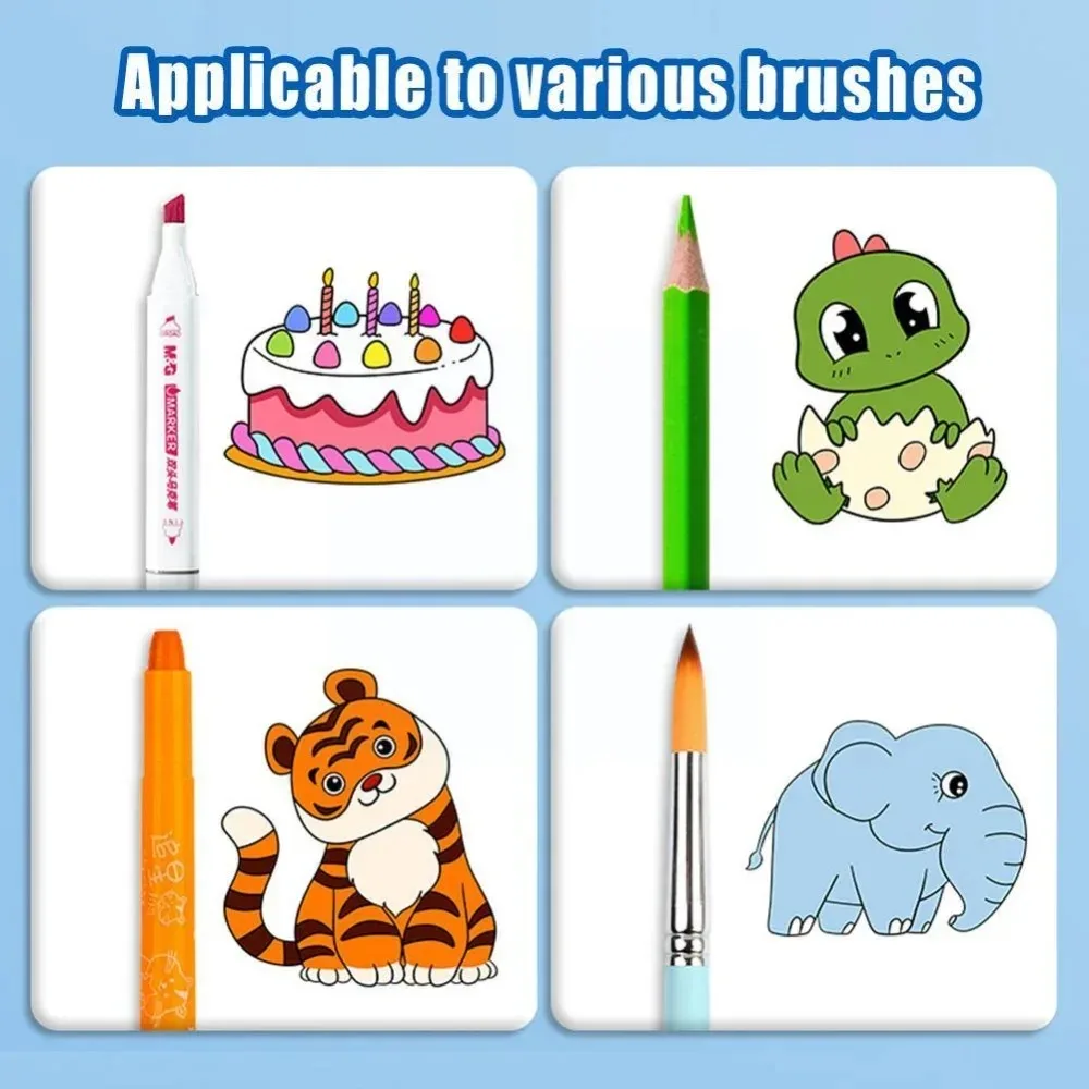 Animal Canvas Children's Drawing Roll DIY Coloring Paper Roll Color Filling Graffiti Paper-cut Painting Educational School