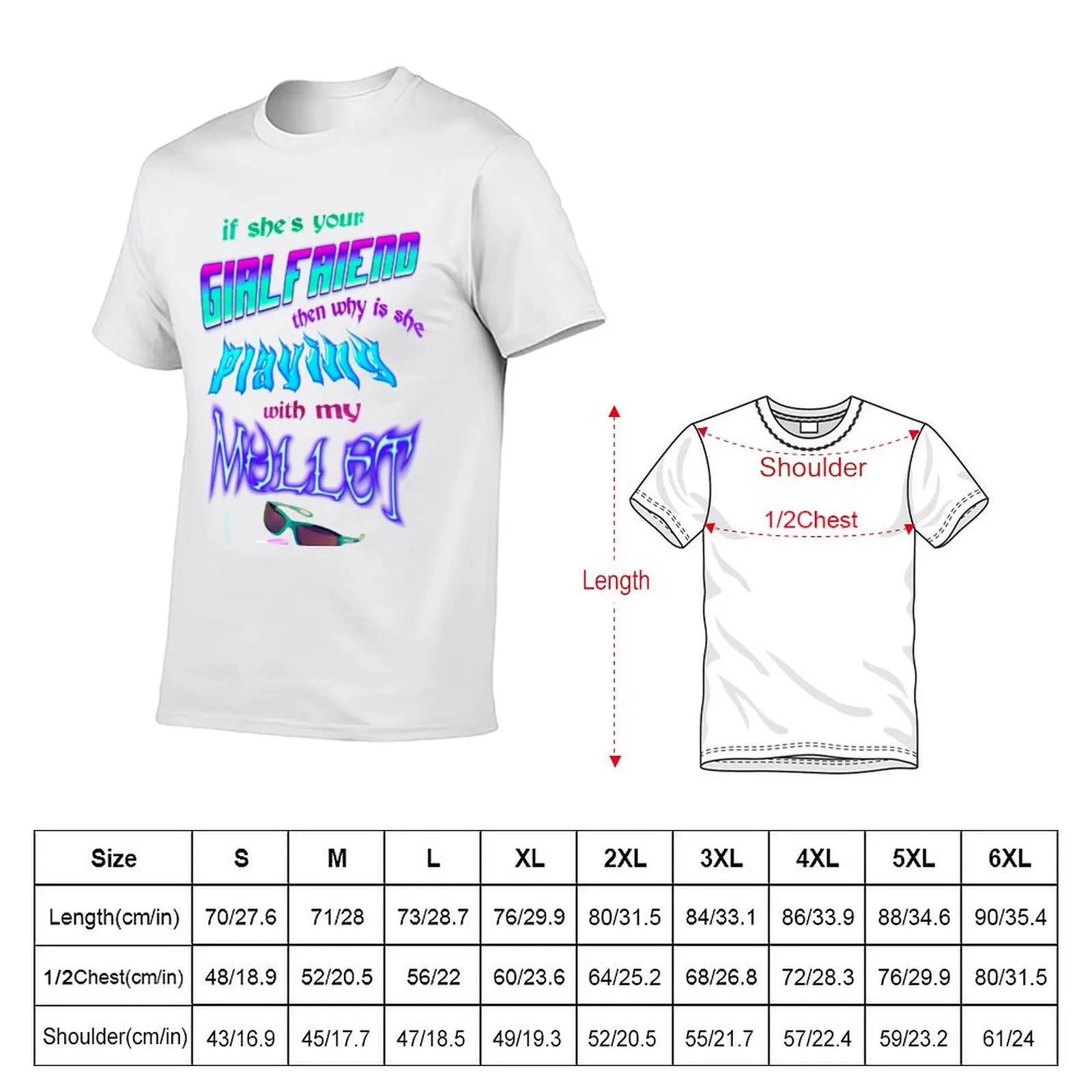 IF SHE’S YOUR GIRLFRIEND THEN WHY IS SHE PLAYING WITH MY MULLET T-Shirt Outdoor Sports Short Sleeve Top