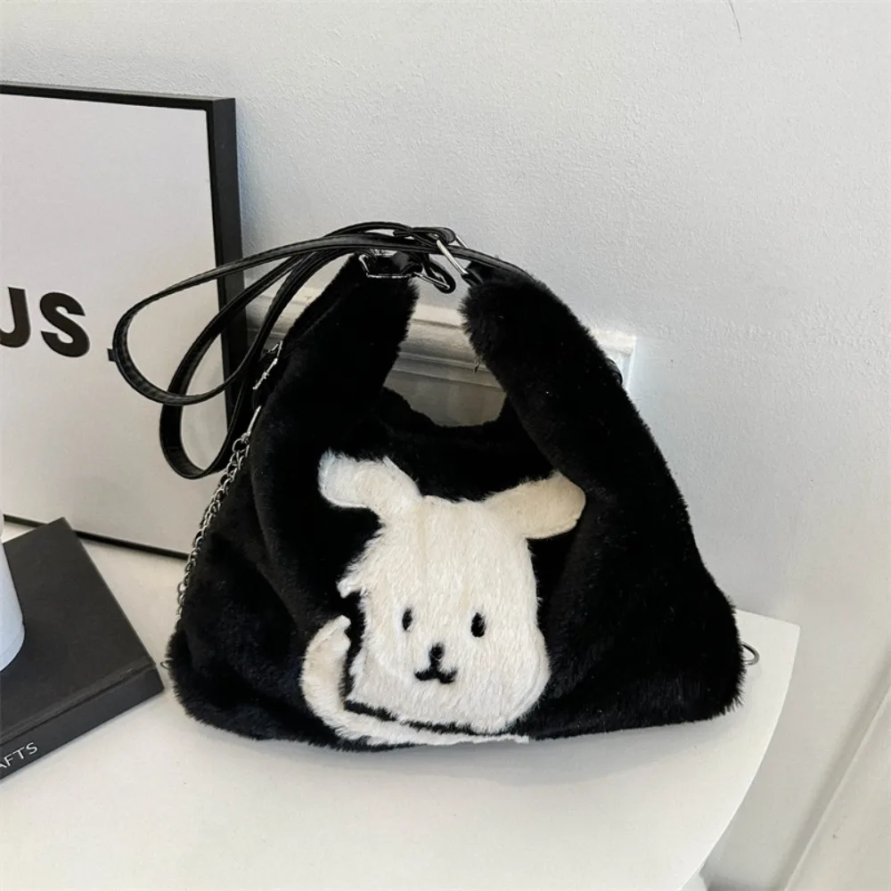 Shopping Bag Plush Plush Shoulder Bag Large Capacity Handbag Bear Tote Bag Cute Cartoon Tote Package Bag Women
