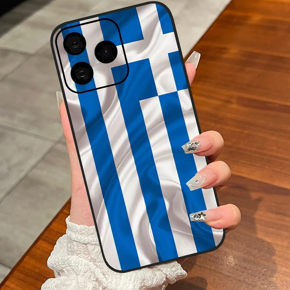 Greece Greek Flag Phone Case For iPhone 8 15 Plus 11 12 13 Pro Max 14 14 15Pro Max