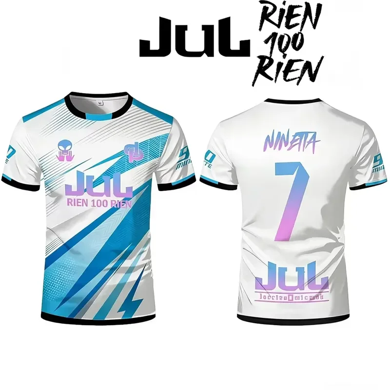 New JUL Toto Ninetta Printed T Shirt Men Women Hip Hop Breathable Soccer Training Jersey Adult Kids Sports Apparel 2026