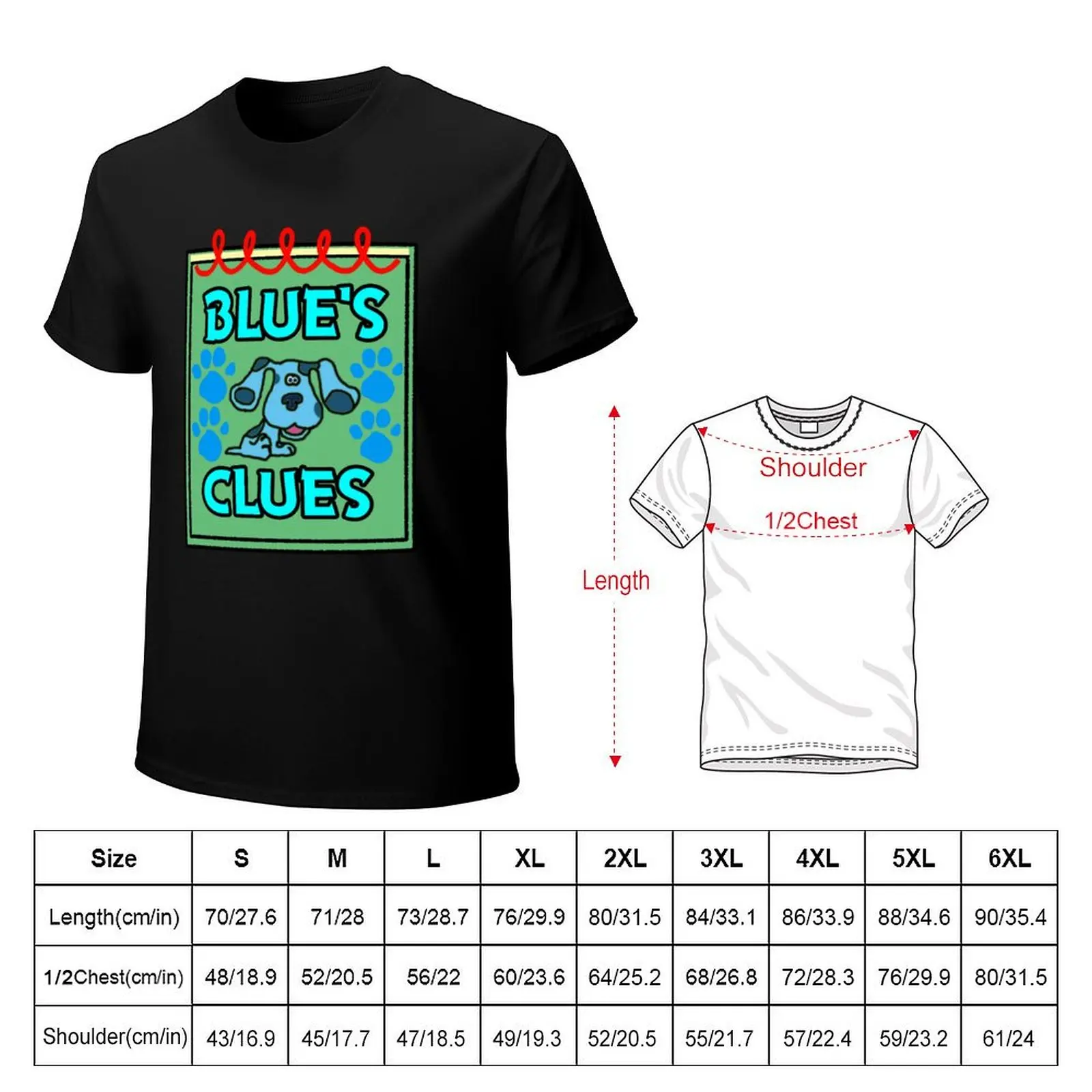 Blue's Clues Handy Dandy Notebook - Blue - Measurements Corrected T-Shirt Modern Print Casual T-Shirt