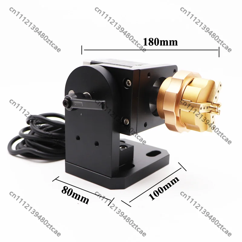 Auto Lock Rotary Axis Chuck Metal Laser Marking Machine for Ring Bracelet Jewelry Engraving - Precision Rotary Attachment