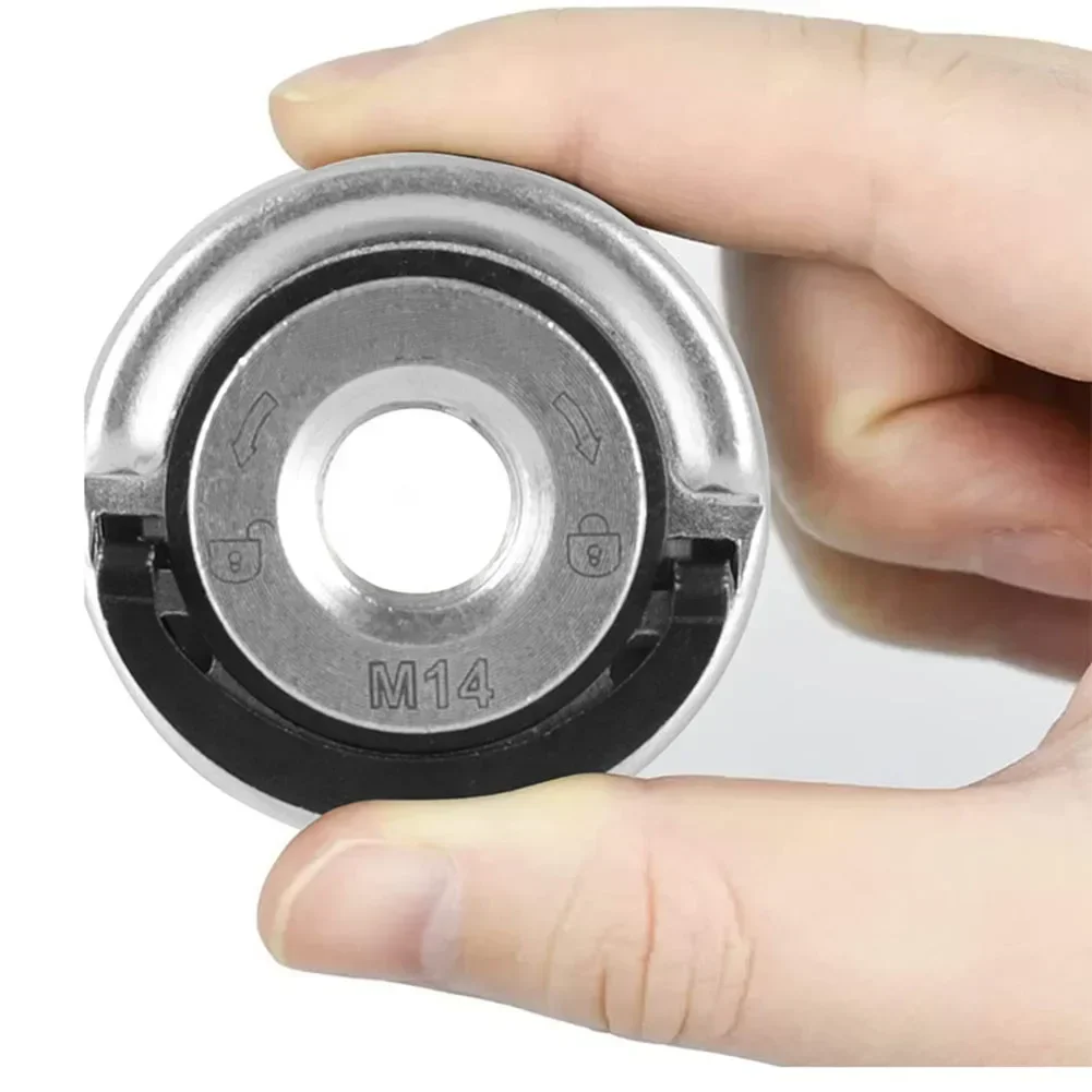 M14 Angle Grinder Quick Release Self-Locking Grinder Pressing Plate Flange Nut Power Chuck for Replacement/Fixing Cutting Discs