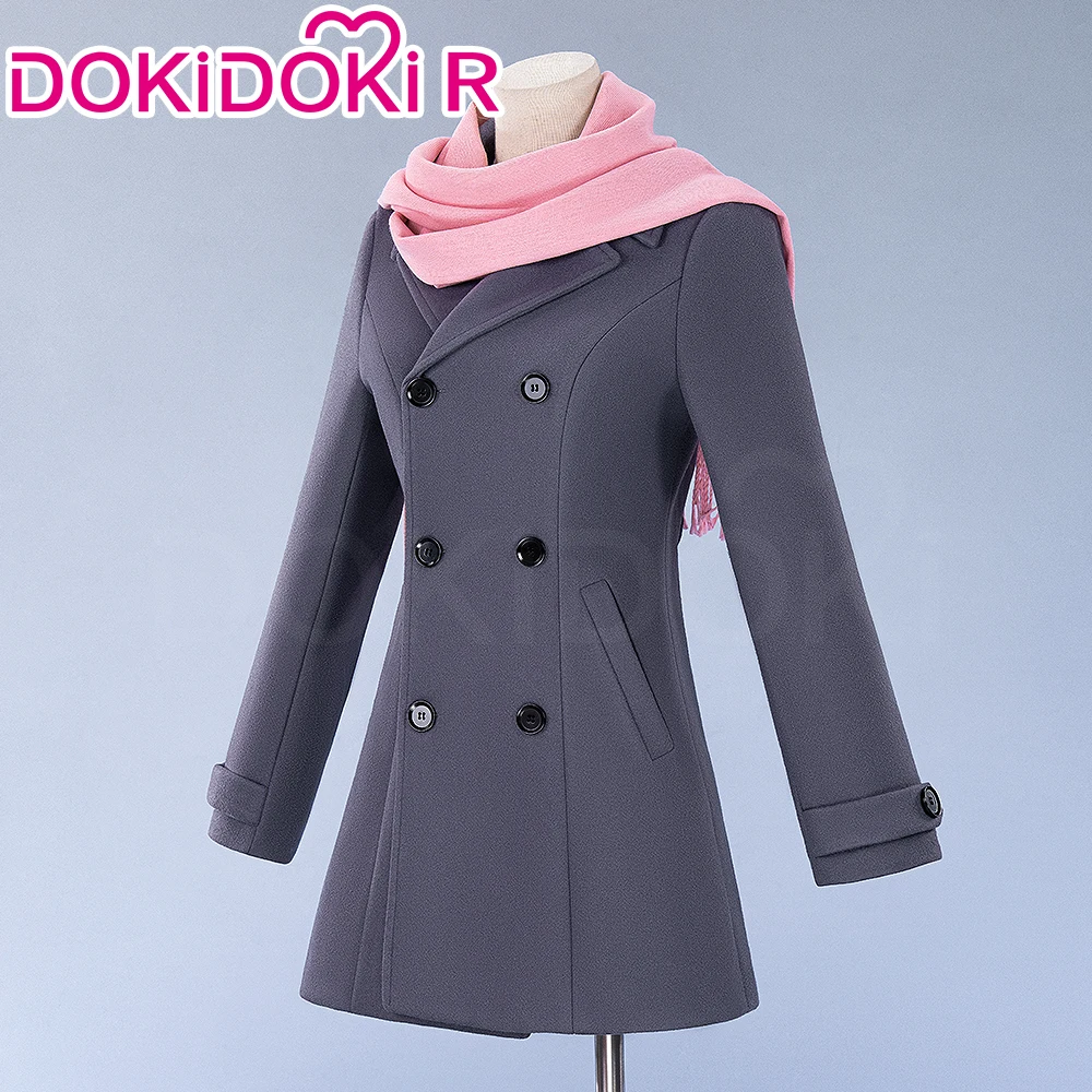 【Jan. Limited 5% OFF】Iki Hiyori Cosplay Custome Anime Noragami DokiDoki-R Women Coat Costume Hiyori Cosplay Scarf Winter Wear