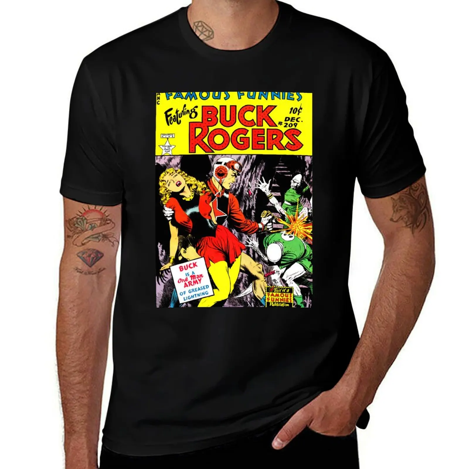 

Buck Rogers - comic art T-Shirt customizeds T-shirts man cute clothes black t-shirts for men