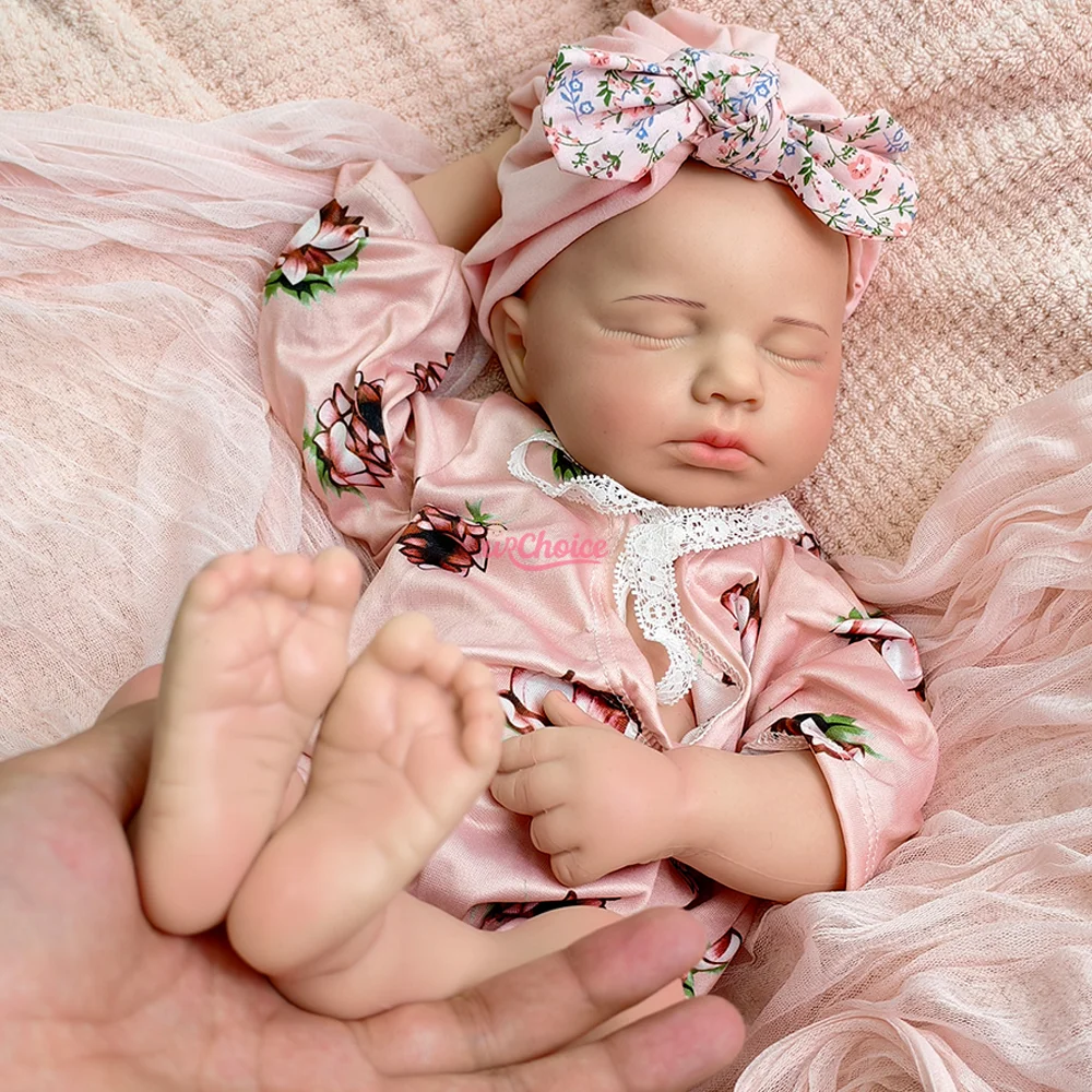 20 Zoll Silikon Reborn Preemie Babypuppe Mädchen & Junge Realistische Details Neugeborene Puppe für Künstler Repaint DIY Reborn Puppenspielzeug